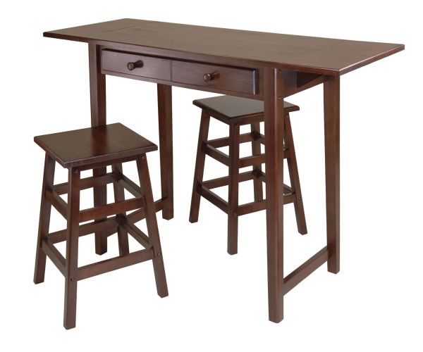 Mercer Double Drop Leaf Table with 2 Stools Mercer Double Drop Leaf Table with 2 Stools