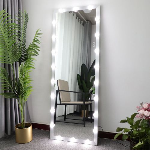Hollywood Full Length Mirror with Lights Full Body Vanity Mirror with 3 Color Modes Lighted Standing Floor Mirror for Dressing Room Bedroom Wall Mount Hollywood Full Length Mirror with Lights Full Body Vanity Mirror with 3 Color Modes Lighted Standing Floor Mirror for Dressing Room Bedroom Wall Mount