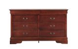 Glory Furniture LouisPhillipe G2100-D Dresser , Cherry