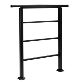 Matte Black 1-3 Levels, Adjustable Straight Armrest