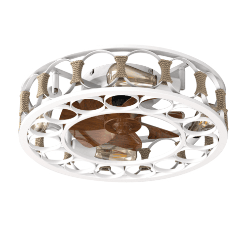 Cage Ceiling Fan With Light Remote Control, Semi-recessed Modern Ceiling Fan, 6 Speed Reversible Blades, 4 LED Bulbs Included Unavailable Platfor Cage Ceiling Fan With Light Remote Control, Semi-recessed Modern Ceiling Fan, 6 Speed Reversible Blades, 4 LED Bulbs Included Unavailable Platfor